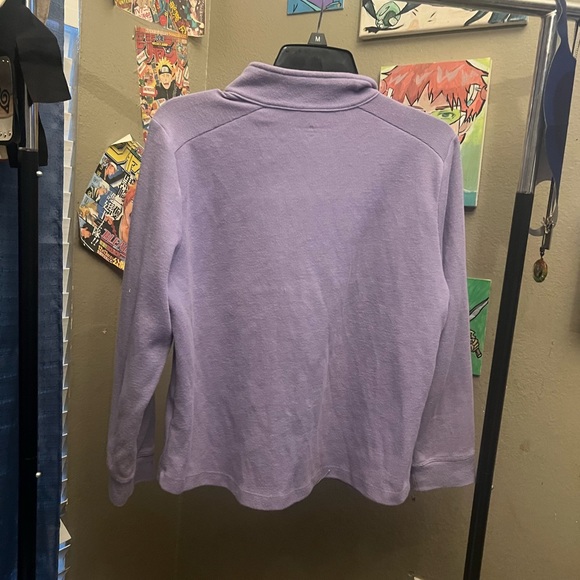 cute kendra scott purple long sleeve button up - Picture 4 of 5